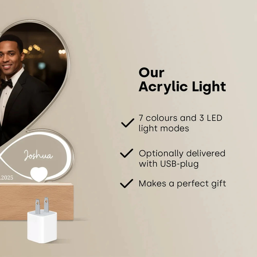 Personalized Acrylic Photo Light
