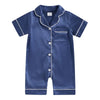 Infant Satin Silk Pajama Romper