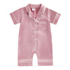 Infant Satin Silk Pajama Romper
