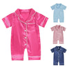 Infant Satin Silk Pajama Romper