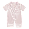 Infant Satin Silk Pajama Romper