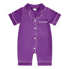 Infant Satin Silk Pajama Romper