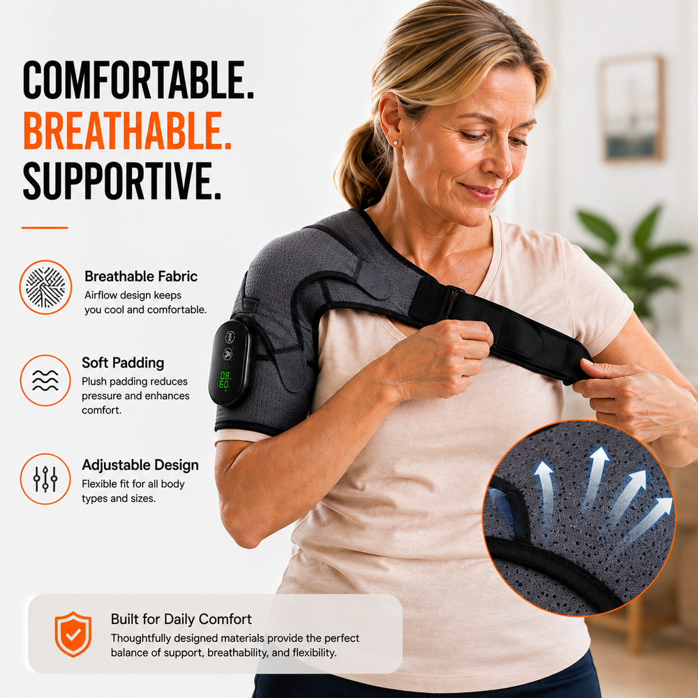 Electric Heating Shoulder Massage Brace