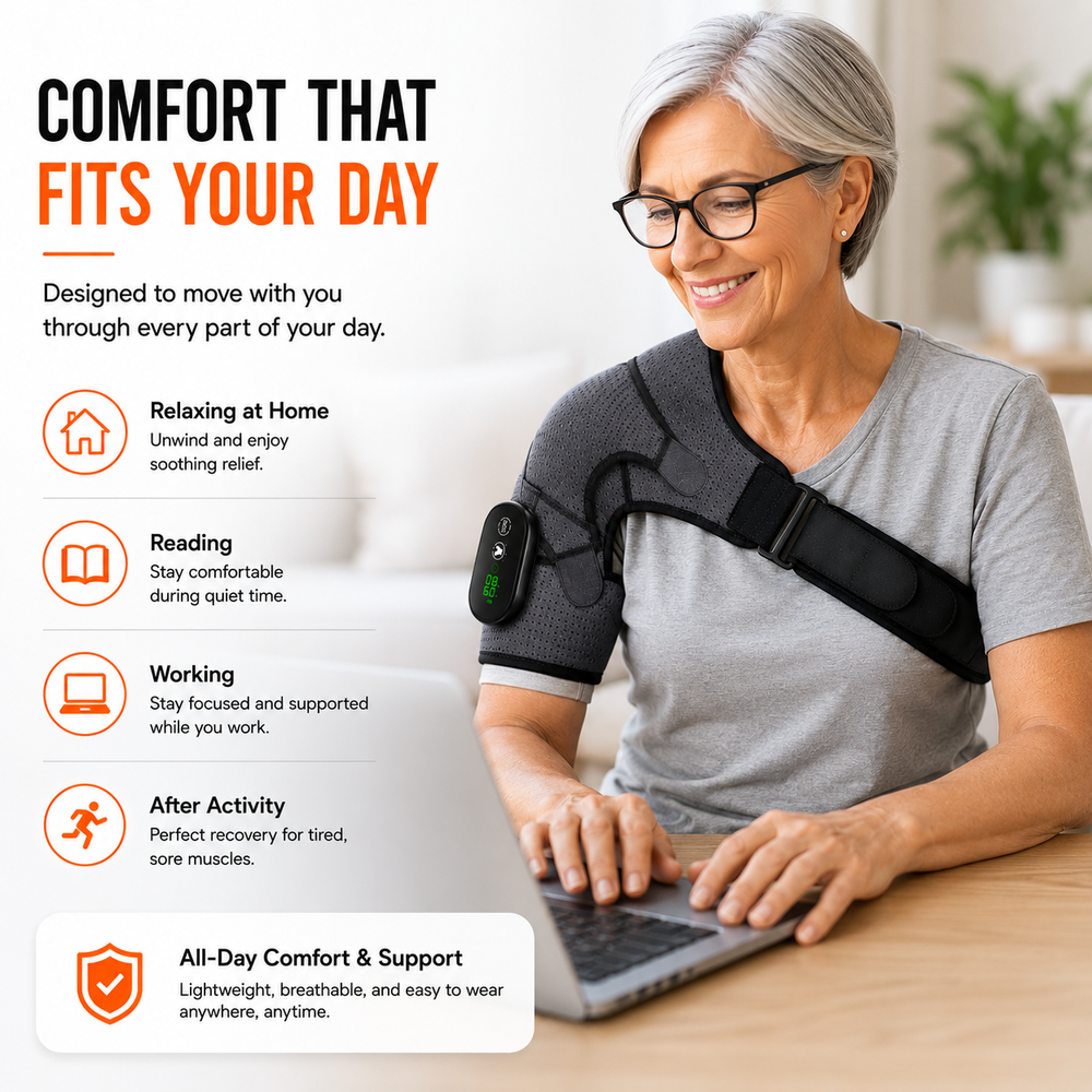Electric Heating Shoulder Massage Brace