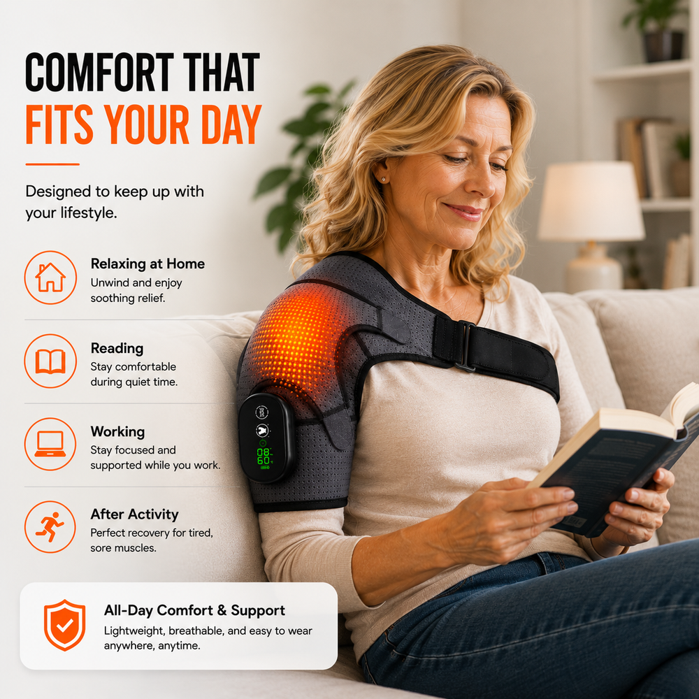 Electric Heating Shoulder Massage Brace
